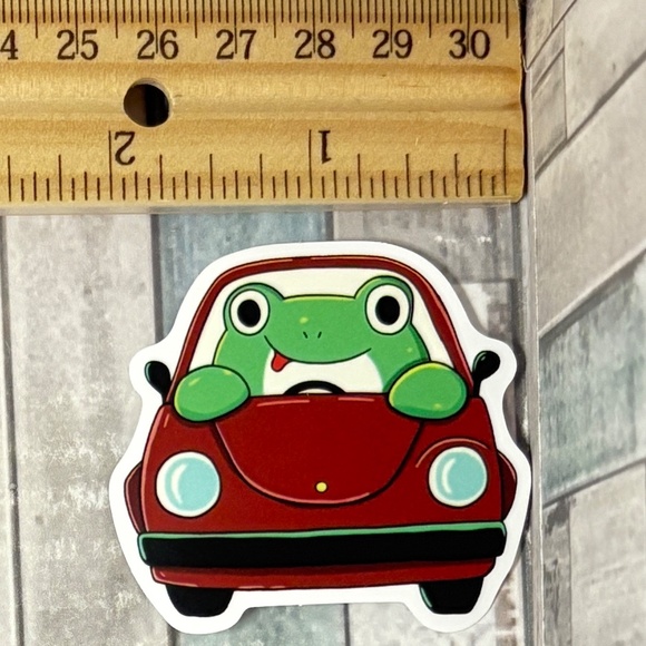 Other - 🌀10/$10🌀 Cartoon Kawaii Frog Reusable Waterproof Vinyl Sticker Decal